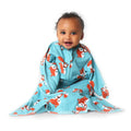 Zipadee-Zip Transition Swaddle - Cozy Baby Swaddle Blanket with Zipper Convenience - Roomy Wearable Blanket for Easy Diaper Changes - Friendly Fox, X-Small (3-6 Month)