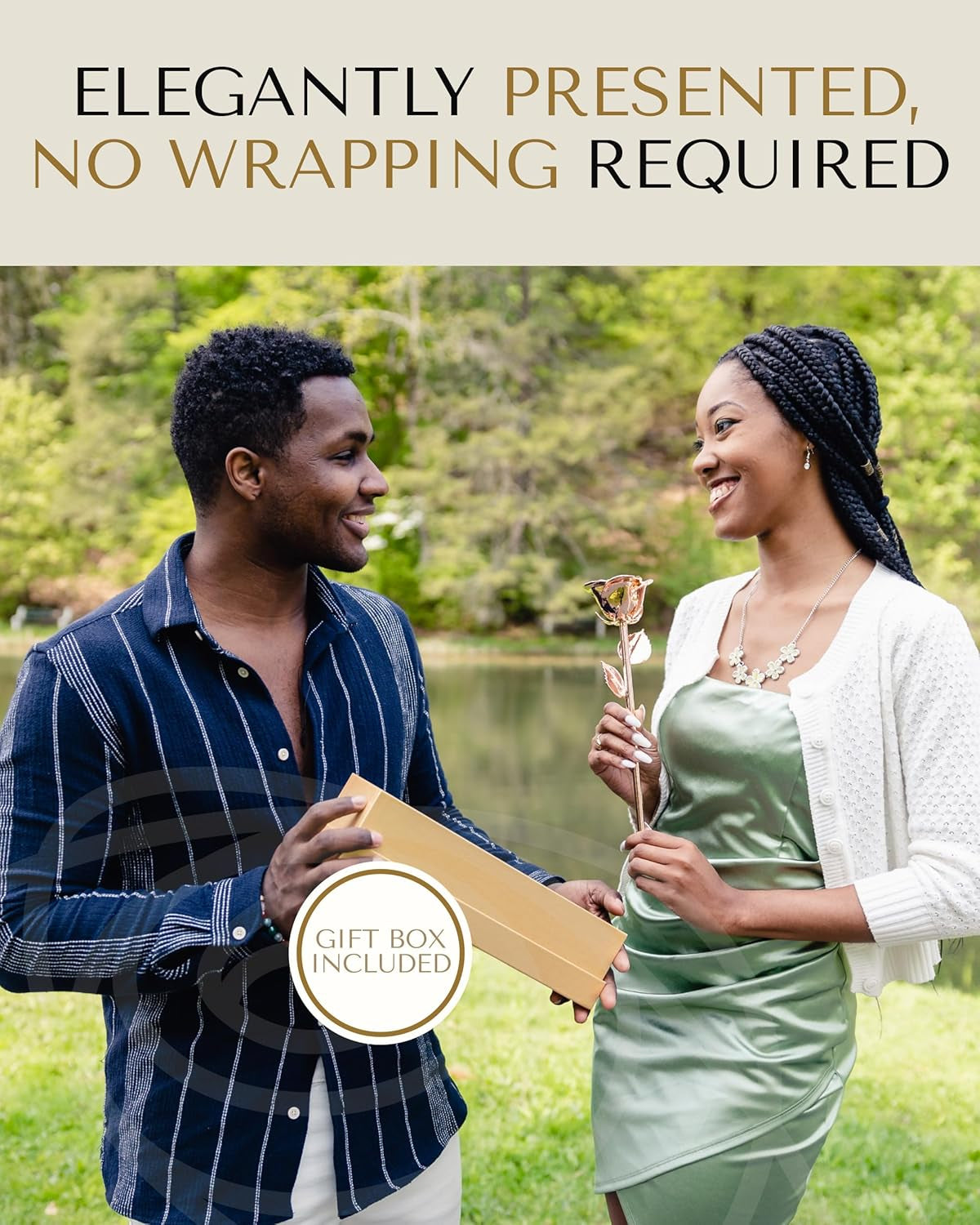 Real Rose Dipped in Rose Gold, Handcrafted Preserved Rose in Luxury Gold Gift Box, Romantic Gift for Her, Elegant Keepsake for Anniversary, Birthday, or Any Special Occasion