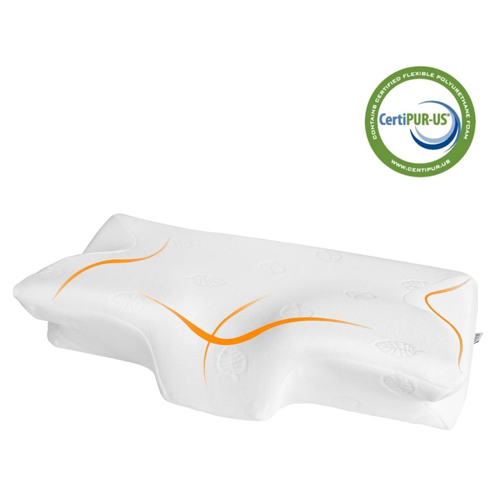 Cervical Pillow Memory Foam Orthopedic Pillow for Neck Pain Sleeping Side, Back, Stomach Sleeper with Washable Pillowcase