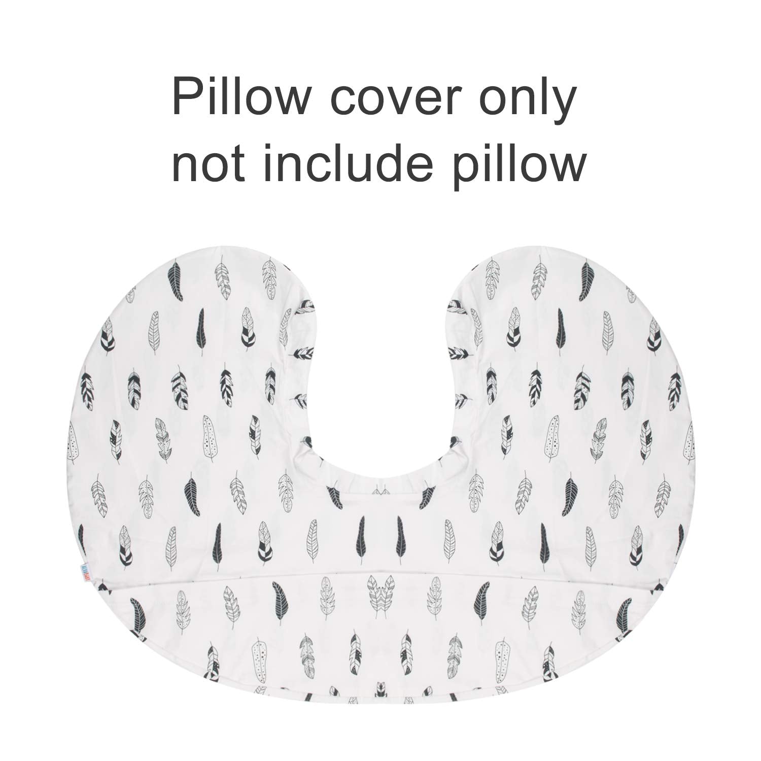 Nursing Pillow Cover Slipcover,Soft and Comfortable,Feathers Design,Maternity Breastfeeding Newborn Infant Feeding Cushion Cover ZT01